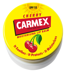 Carmex Cherry Lip Balm JarCherry in a jar! Our CARMEX Cherry Lip Balm, filled with nourishing ingredients and bursting with a fruity scent of cherries in the iconic classic CARMEX jar.