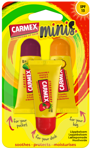 CARMEX Minis
Let us introduce CARMEX Minis – an adorable set of little replica squeeze tubes that are small in size, but big in flavour.